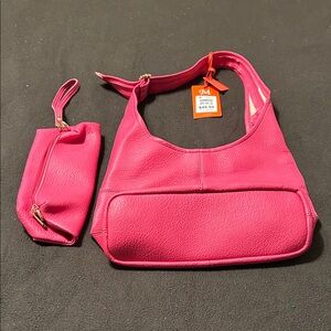Montana West Fuchsia Shoulder Bag Set